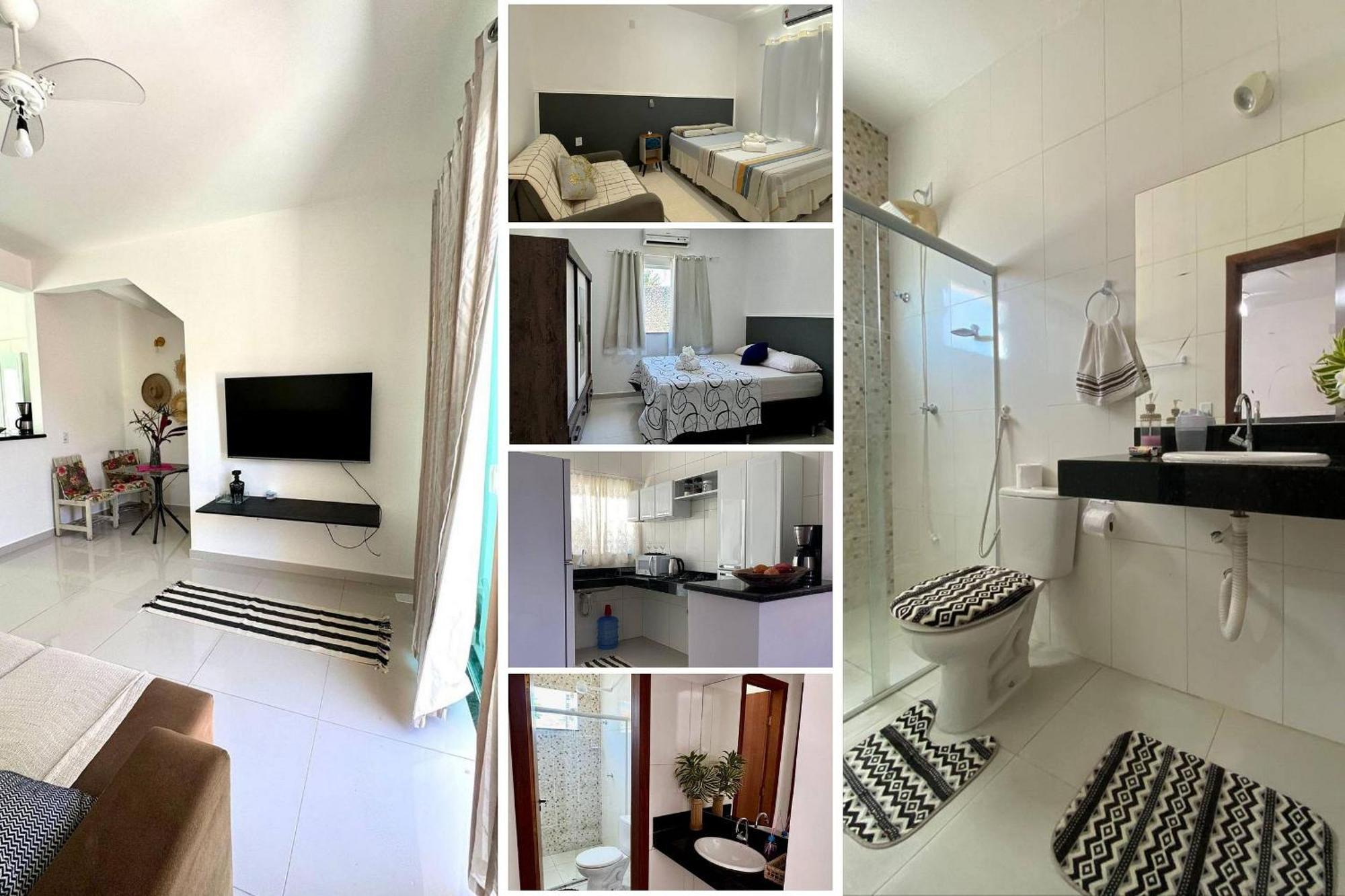 Casa Com 2 Quartos, Ar E Wi-fi - A 600m Da De Taperapua, Com Cozinha Equipada, Lavanderia, Sala Com Tv 50